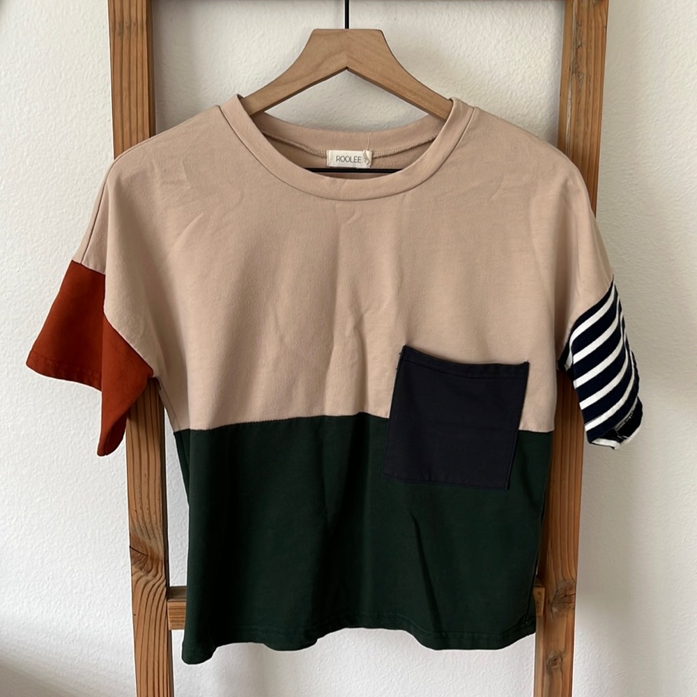 Roolee color block tee